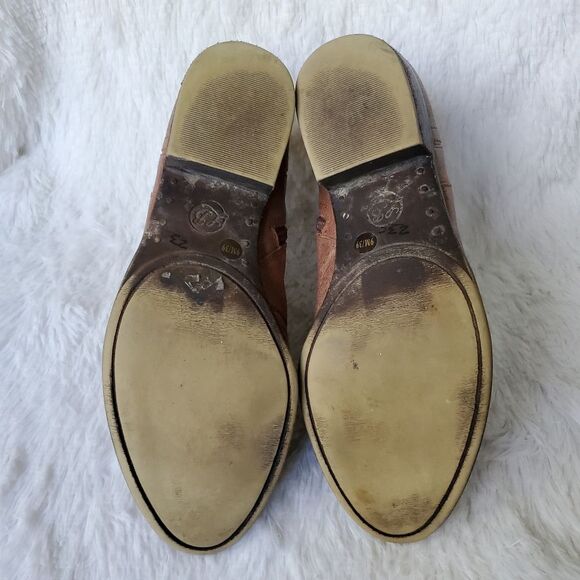 Lucky Brand Breck Brown Leather Ankle Boots Size 9 - Picture 6 of 6